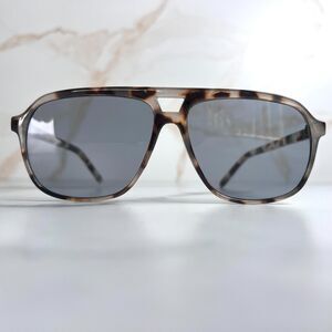 Aire Monoceros Aviator Sunglasses Cookie Tortoise Frame Smoke Tint Lens